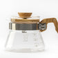 Hario New Coffee Server Olive Wood Handle