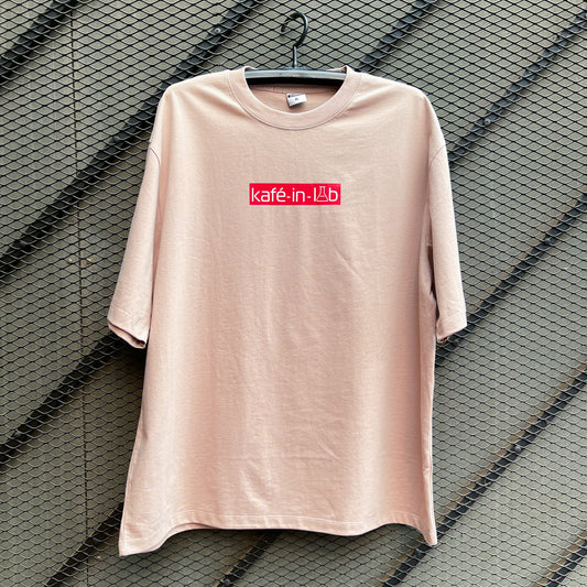 KiL Tee - Red Block, Oversized - Nude