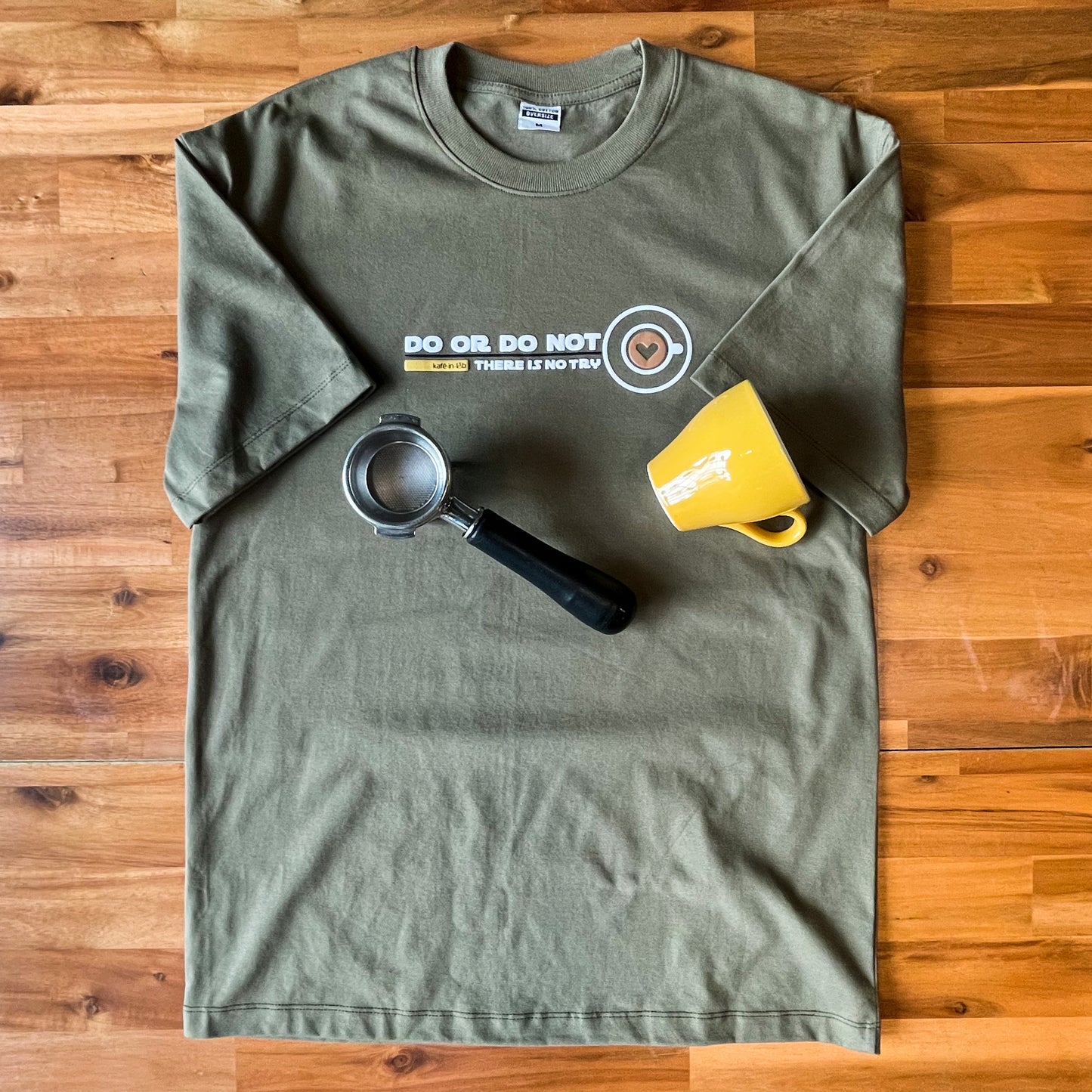 KiL Tee - Do or Do Not, Oversized - Olive Green